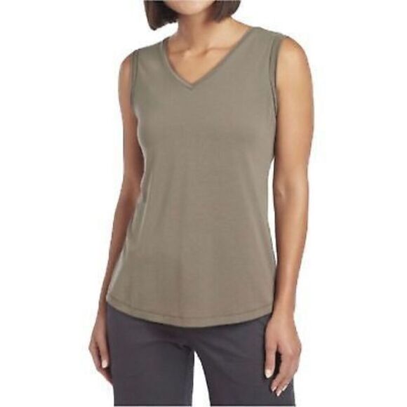 ✨Kuhl Green Juniper V-Neck Tank Green Sz Large Top✨ - Picture 1 of 10